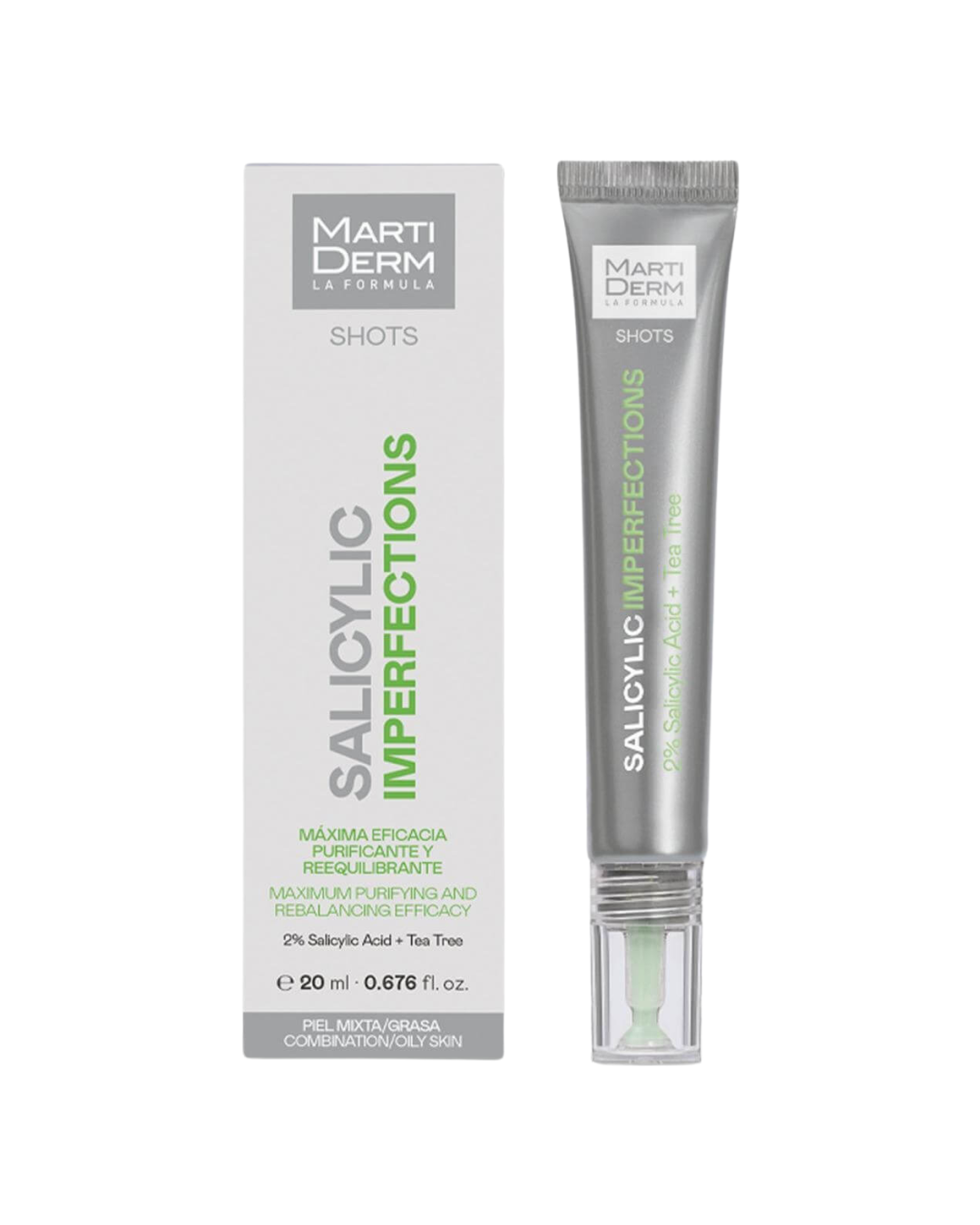 MartDerm Shot Salicylic Imperfections Suero Matificante y Reductor de Imperfecciones 20ml