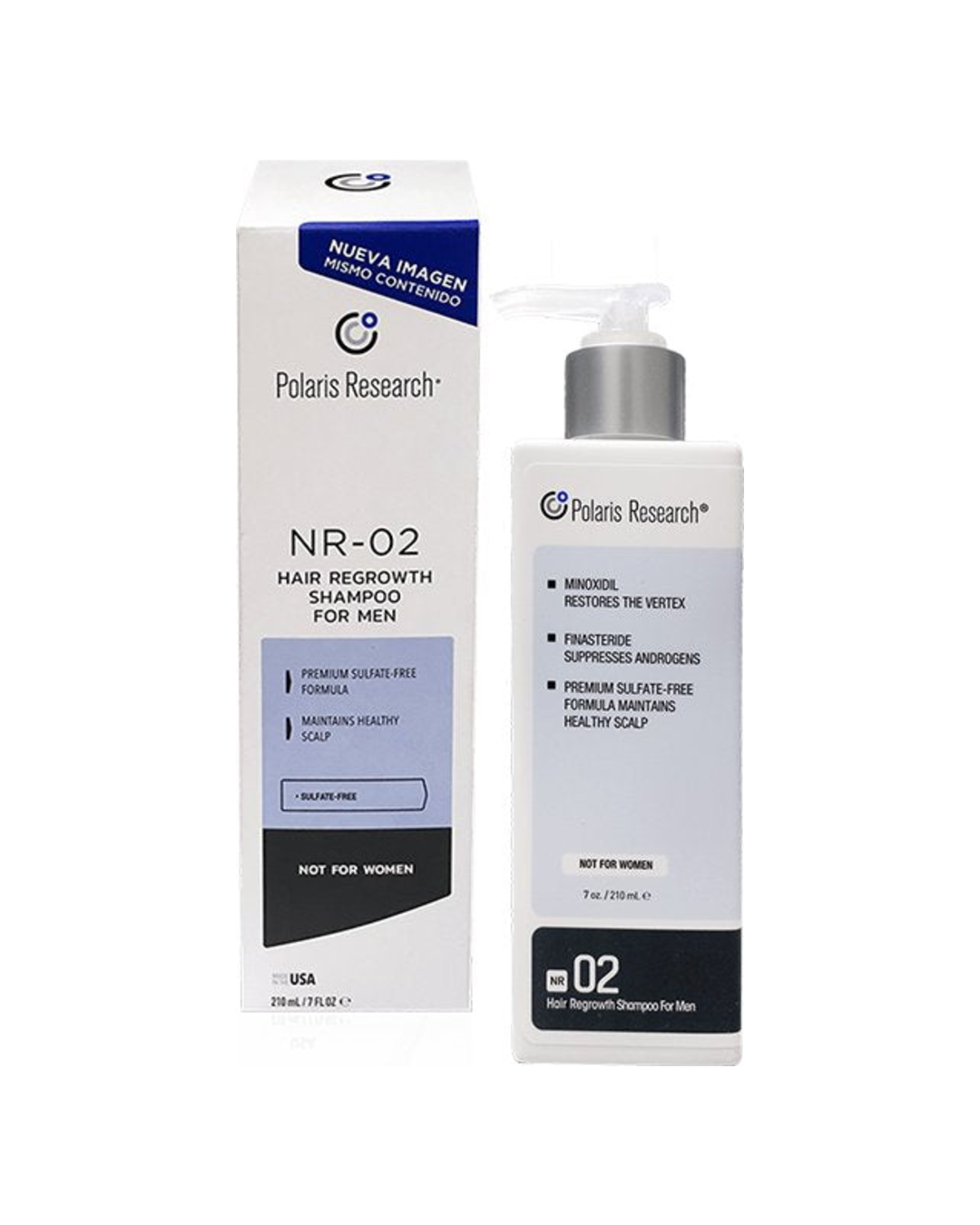Polaris Research NR-02 Shampoo Anticaìda For Men 210 ml