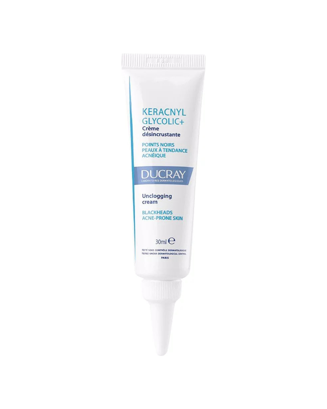 Ducray Keracnyl Glycolic+ Crema Desincrustante Puntos Negros y Espinillas 30 ml