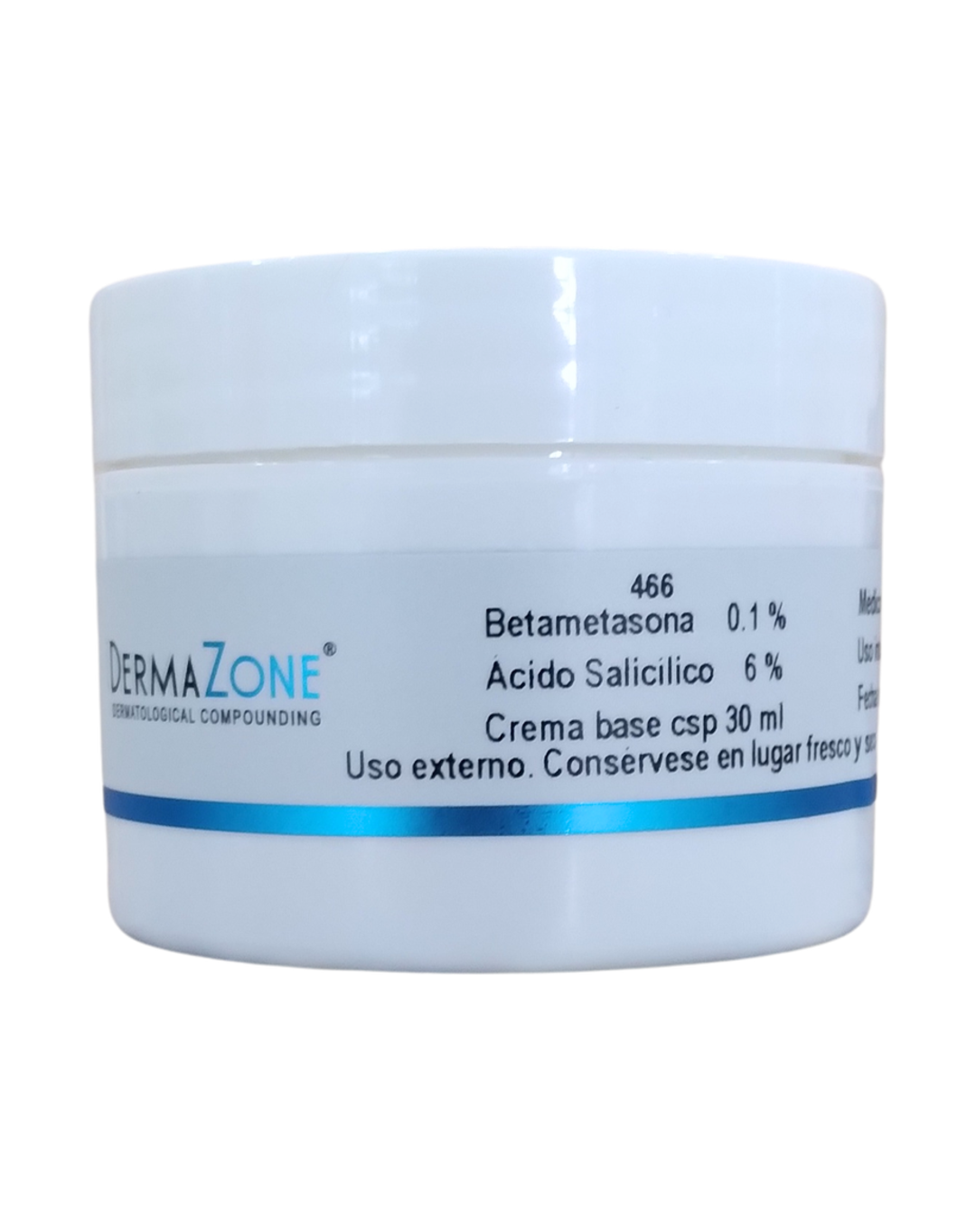 DermaZone Betametasona 0.1% Acido Salicílico 6% Crema 30ml