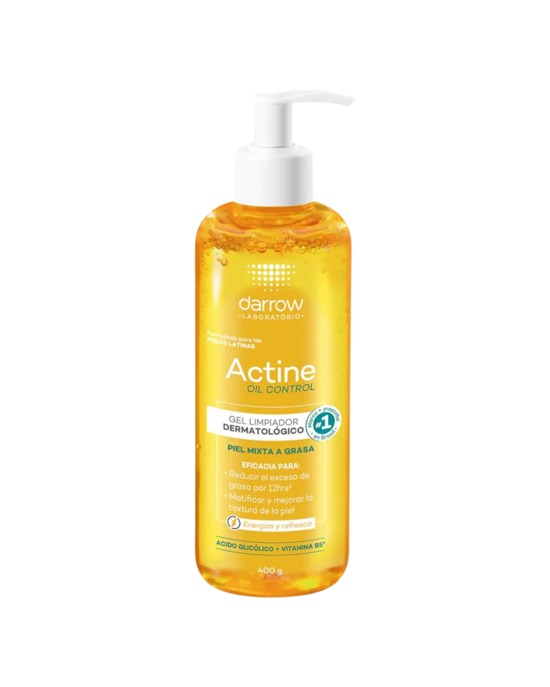 Darrow Actine Oil Control Gel Limpiador Dermatológico para Piel Mixta a Grasa 400 G