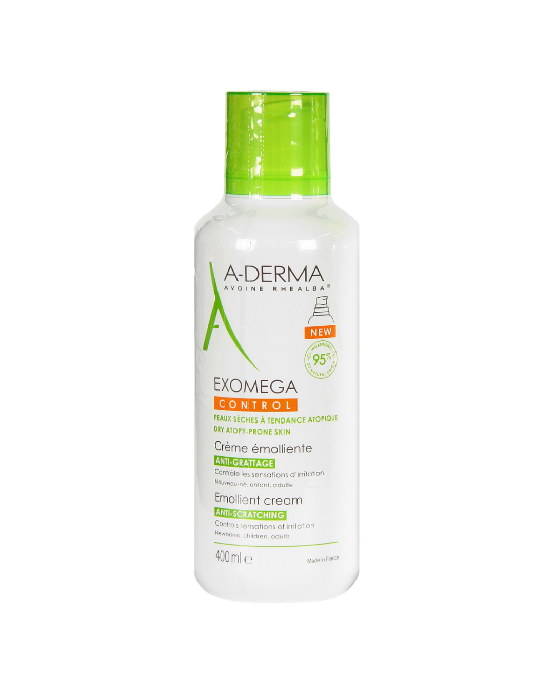 A Derma Exomega Control Crema Emoliente Antirascado 400 ml
