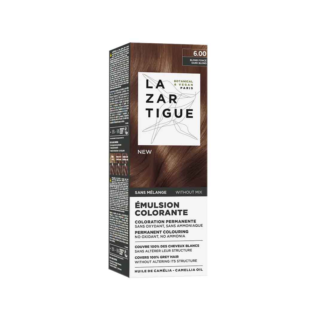 Lazartigue Emulsión Colorante Permanente – Tono 6.00 Rubio Oscuro