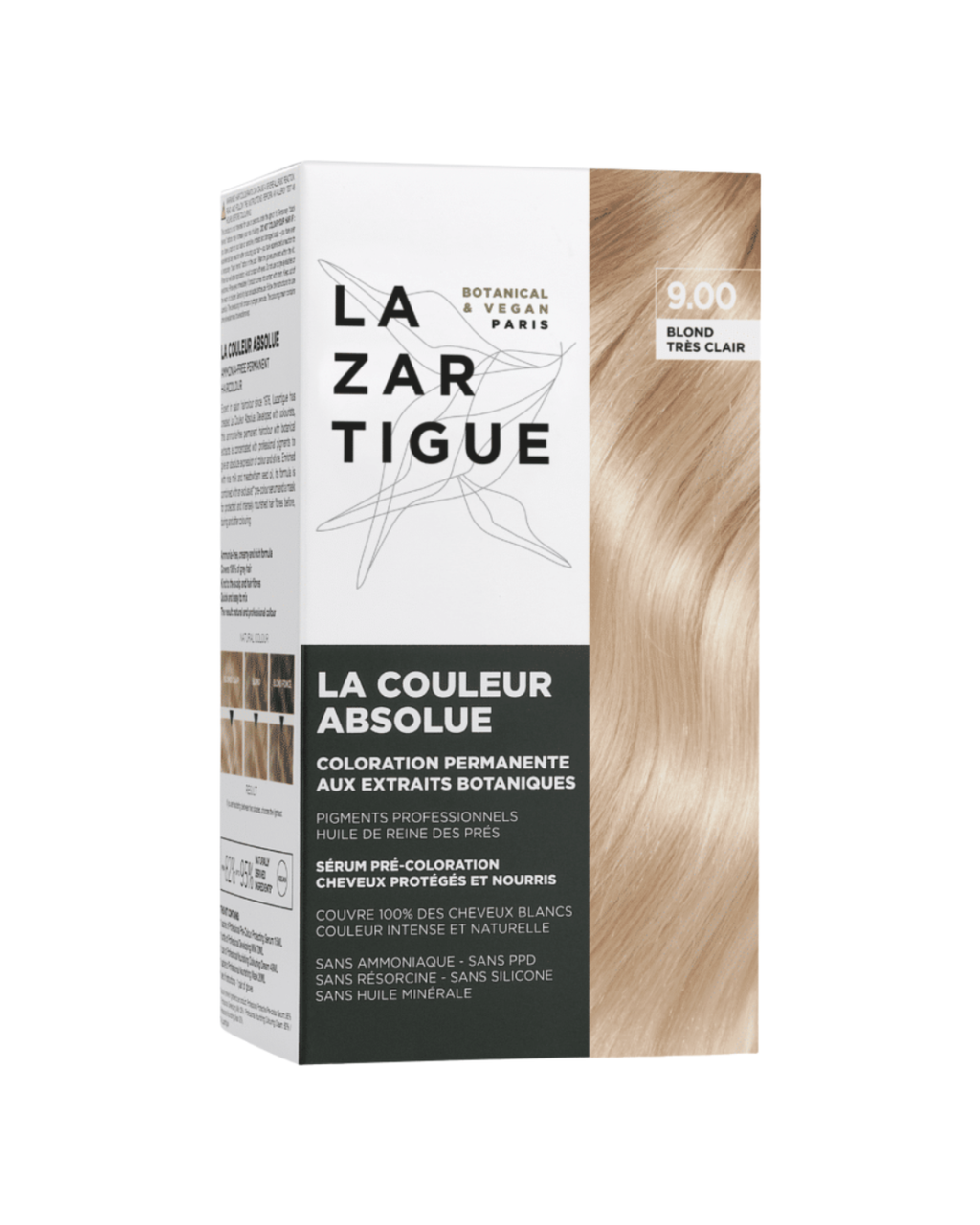 Lazartigue Kit Permanent Haircolour With Botanical Extracts 9.00 Very Light Blond