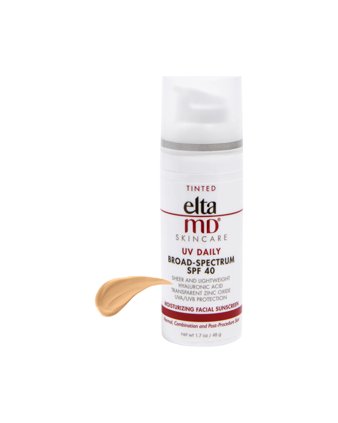 Elta MD UV Daily Broad Spectrum SPF 40 Moisturizing Facial Screen 48g con Tinte