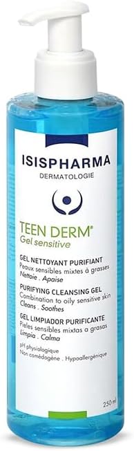 Isispharma Teen derm Gel Sensitive 250 ml, gel sensitive