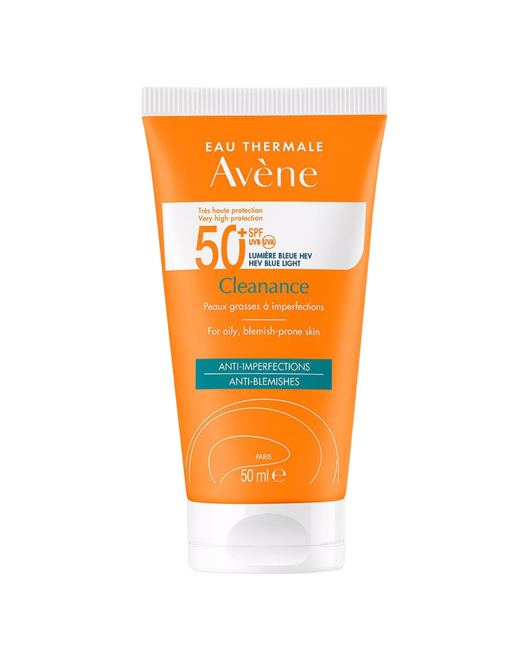 Avène Cleanance Protector Solar Facial FPS 50+Pieles Grasas con Imperfecciones 50 ml