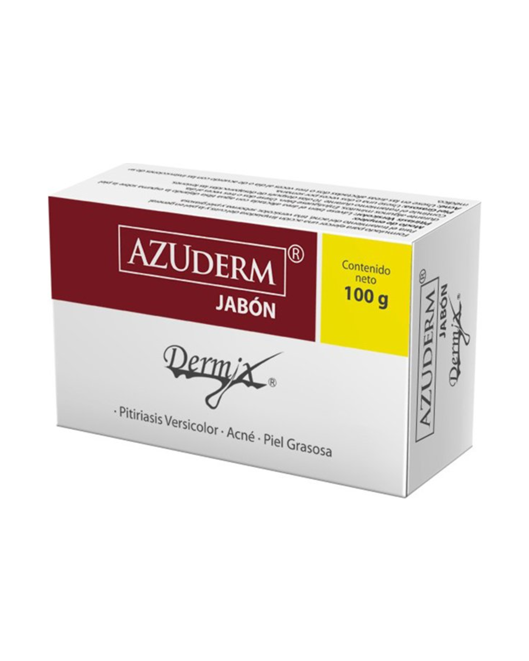 Dermix Azuderm Jabón Coadyuvante en el Tratamiento del Acné, Seborrea y Piel Grasosa 100g