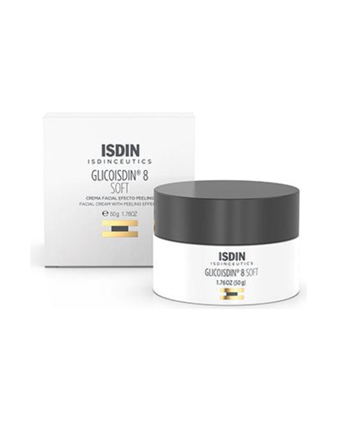 Isdinceutics Glicoisdin 8 Soft Crema Facial Antiedad con Efecto Peeling 50 g
