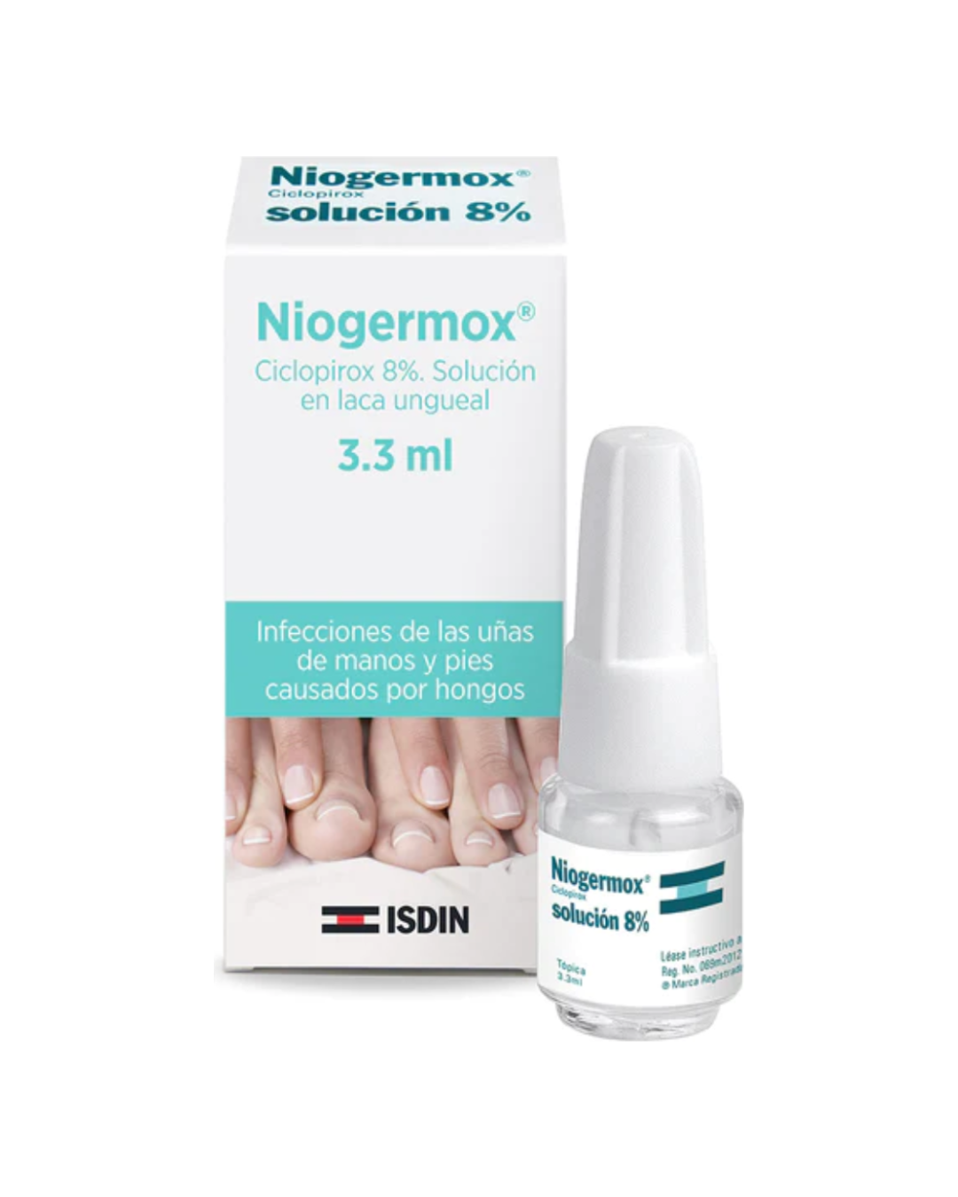 ISDIN Niogermox Ciclopirox 8% Solución en Laca Ungueal 3.3 ml