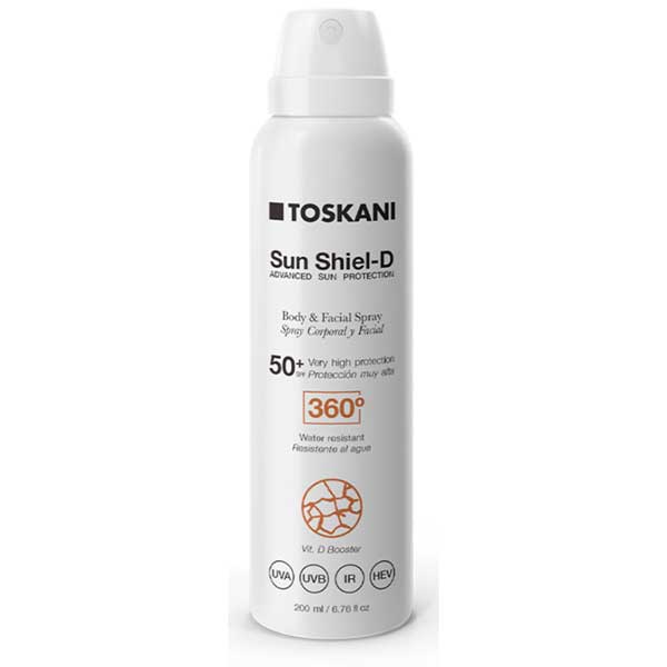 Toskani Sun Shiel-D Spray Corporal y Facial SPF50+ 200 ml