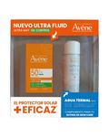Avene Kit Protector Solar Ultra Fluid Oil Control Ultra Mat SPF 50+ 50ml + Agua Termal 50ml