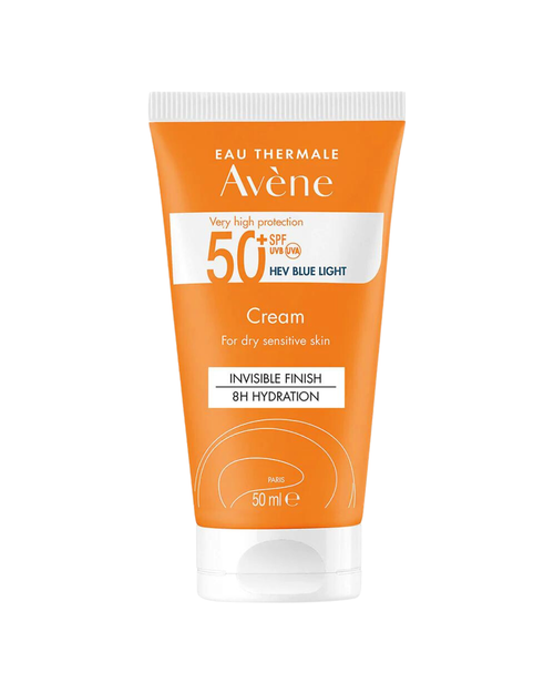 Avène Crema sin Color Protector Solar Facial FPS 50+ Pieles Sensibles Secas 50 ml