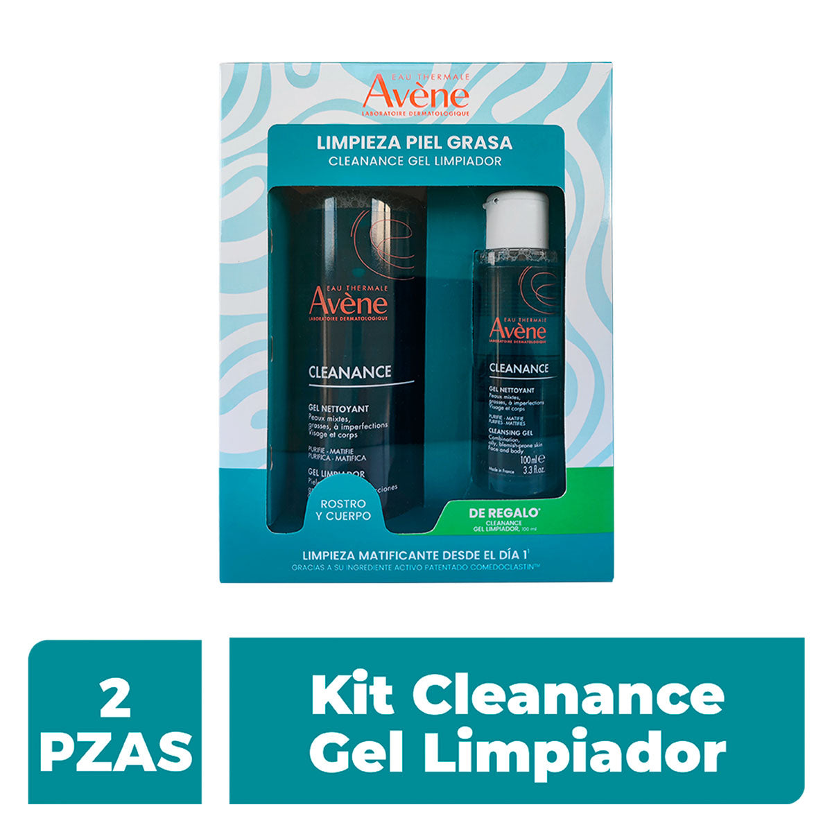 Avéne kit limpieza piel grasa