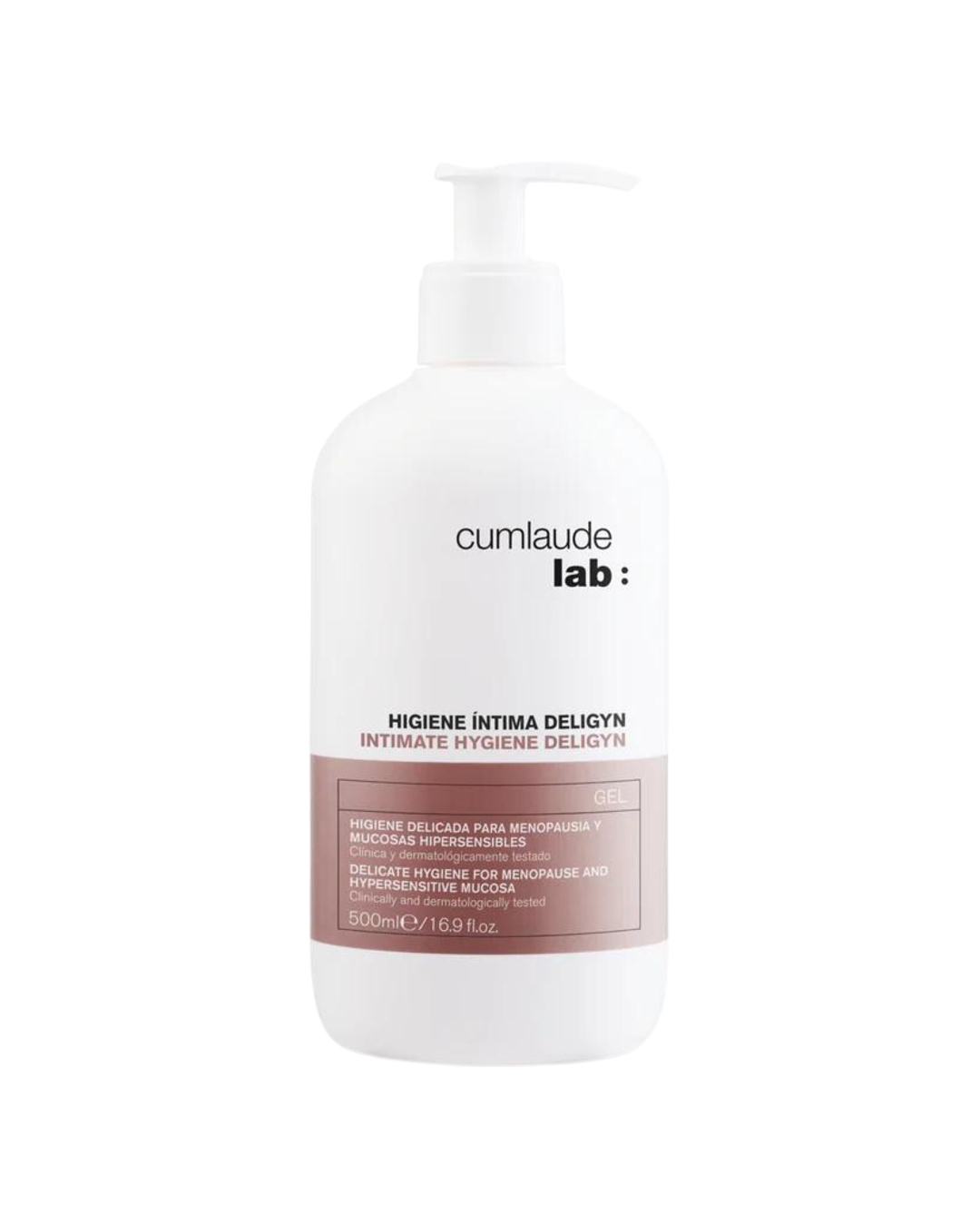 Cumlaude Lab Higiene Íntima Deligyn 500ml. Gel Limpiador de pH Neutro Higiene Diaria en la Etapa Menopáusica.