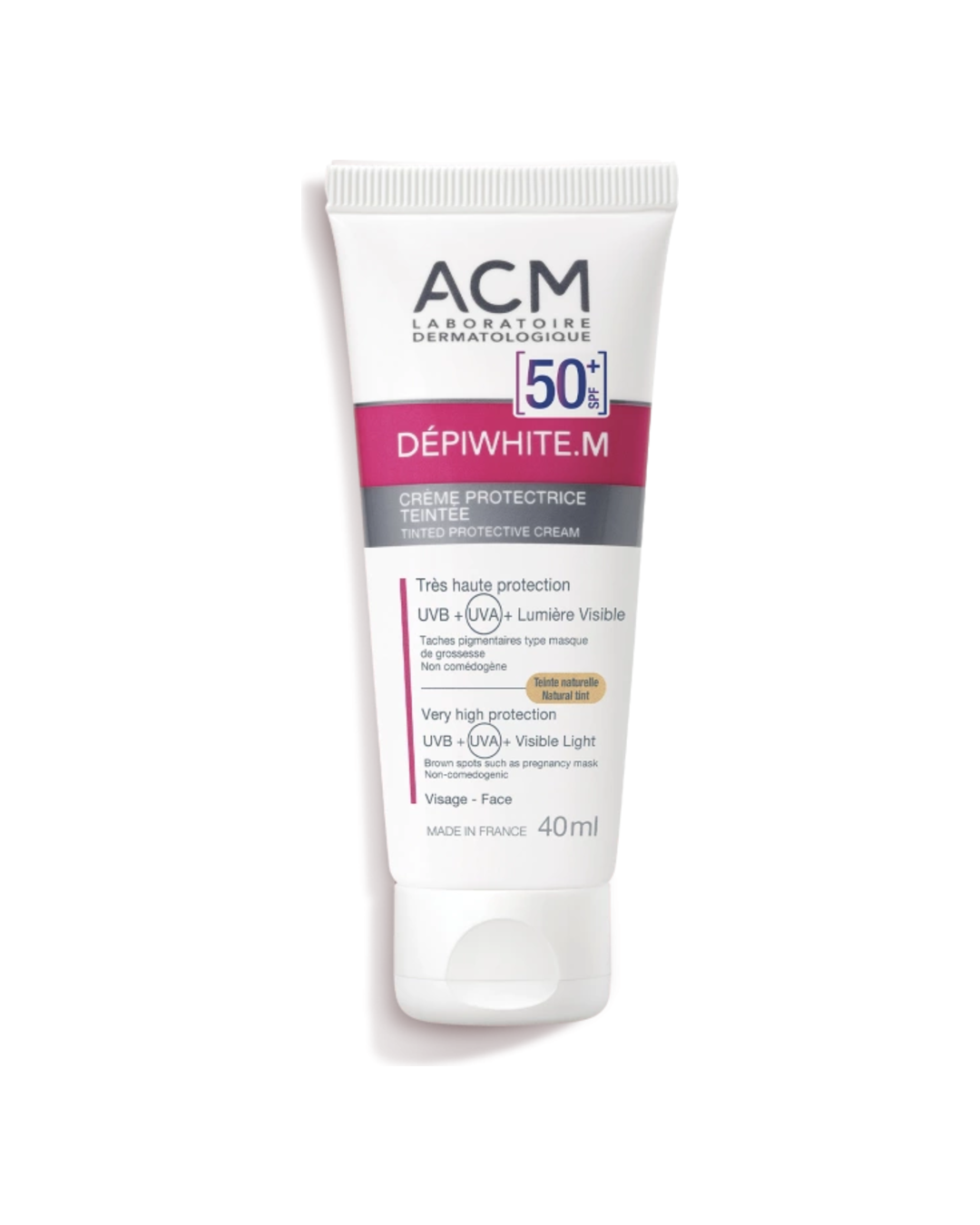Acm Dépiwhite M FPS 50+ Crema Protectora Solar con Color Rostro 40 ml