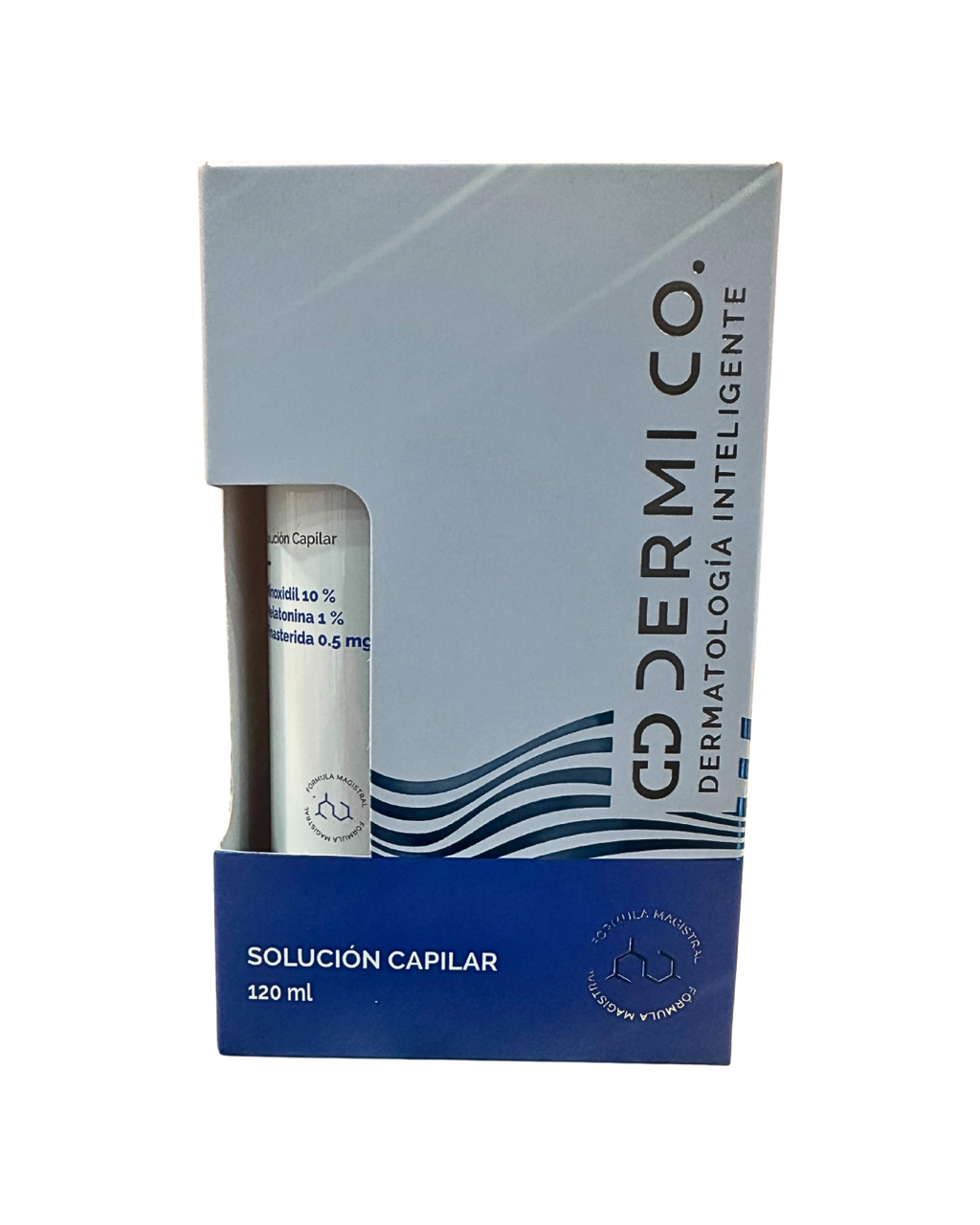 Dérmico Minoxidil 10%, Melatonina1%, Finasterida 0.5mg 120ml