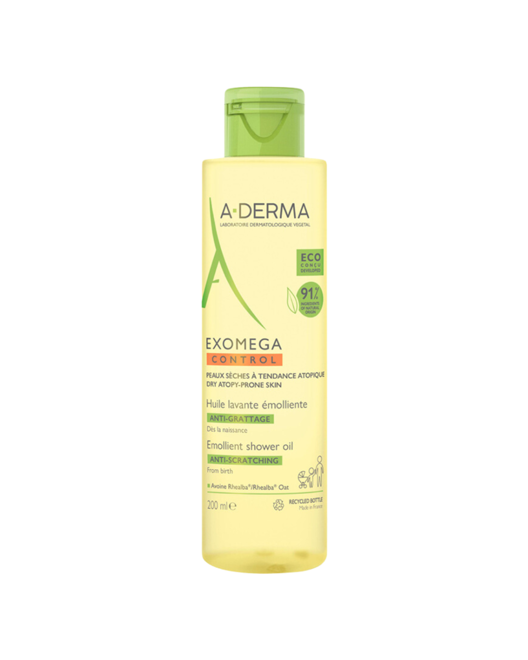 A Derma Exomega Control Aceite de Ducha 200ml