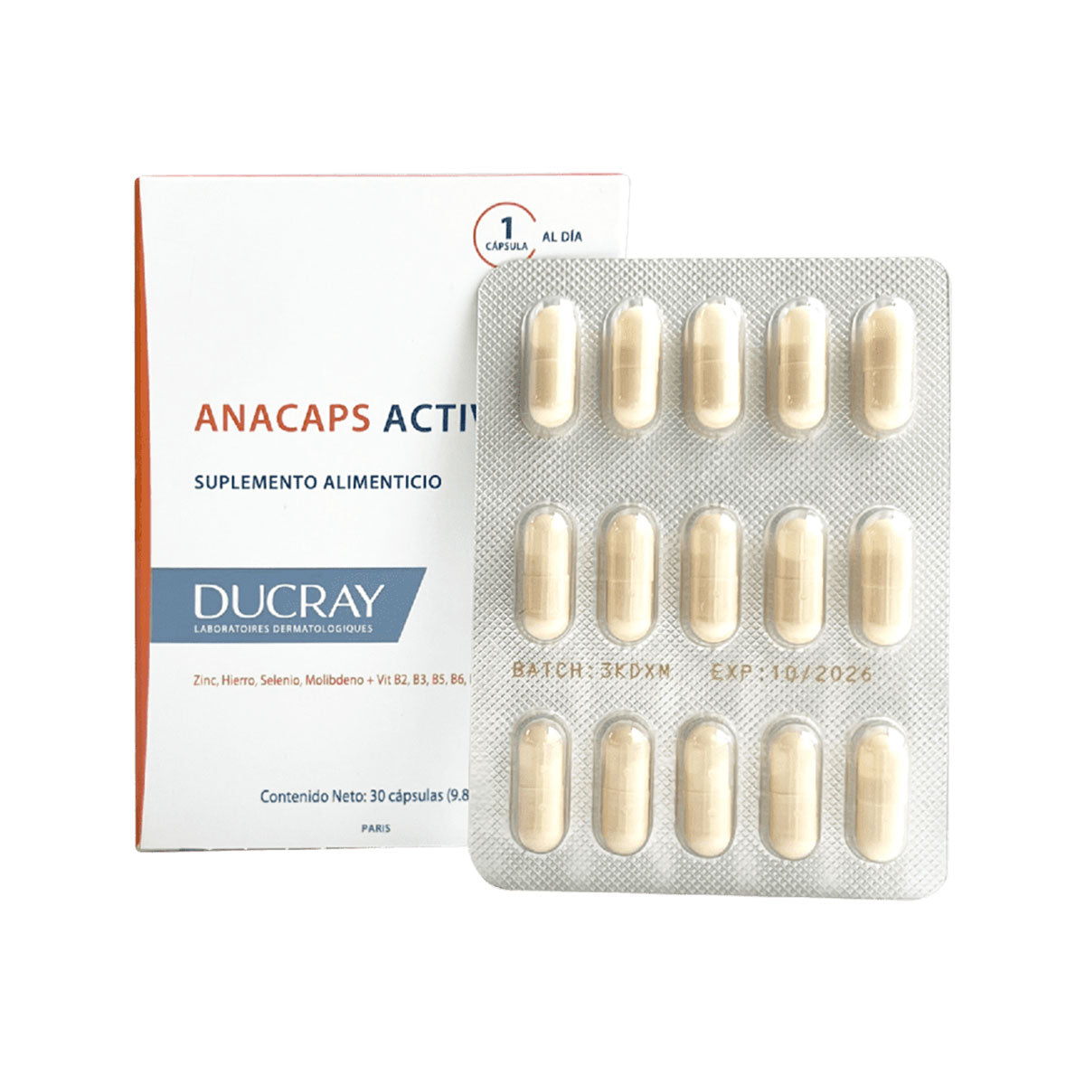 Ducray Anacaps Activ + 30 Capsulas