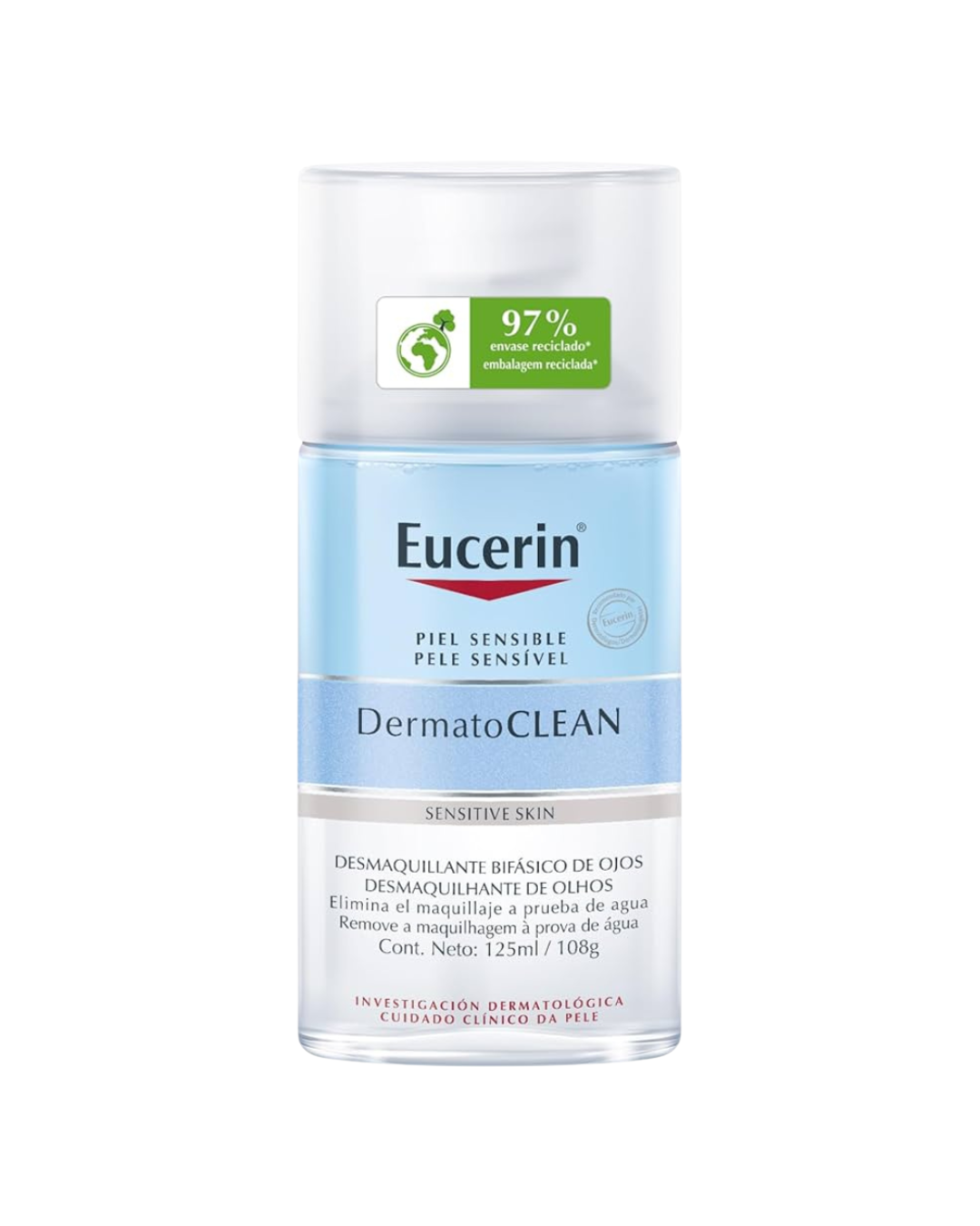 Eucerin DermatoClean 125ml Desmaquillante Bifásico de Ojos