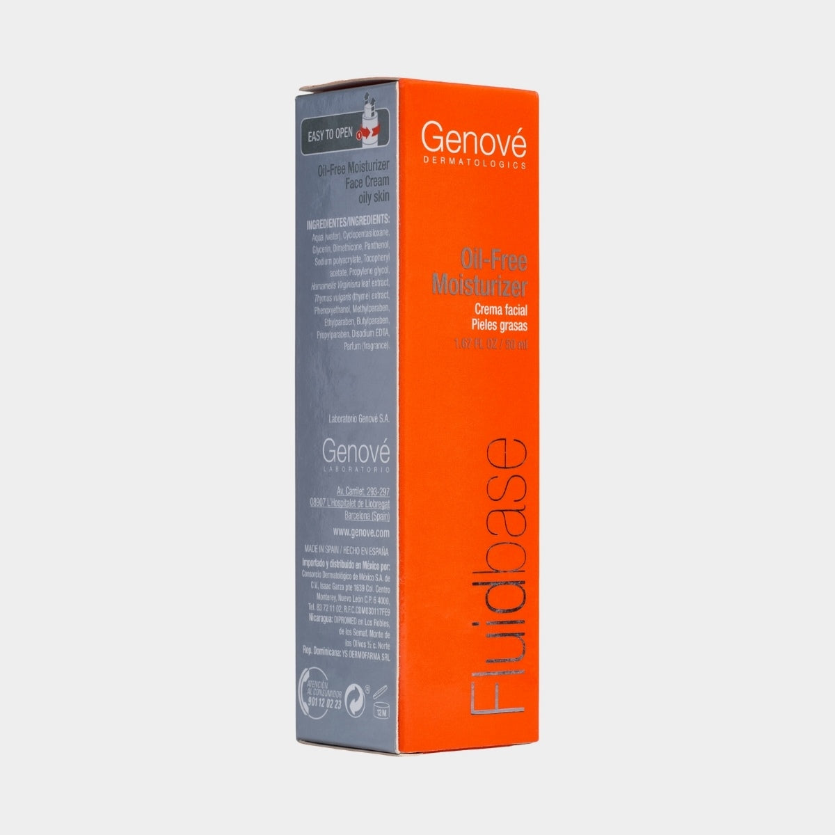 Genové Fluidbase Oil-Free Moisturizer 50 ml Crema Facial Pieles Grasas