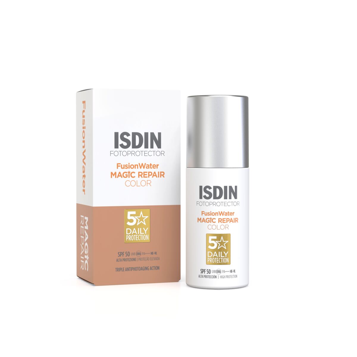 Fotoprotector  fusion water magic repair color SPF50 50ML