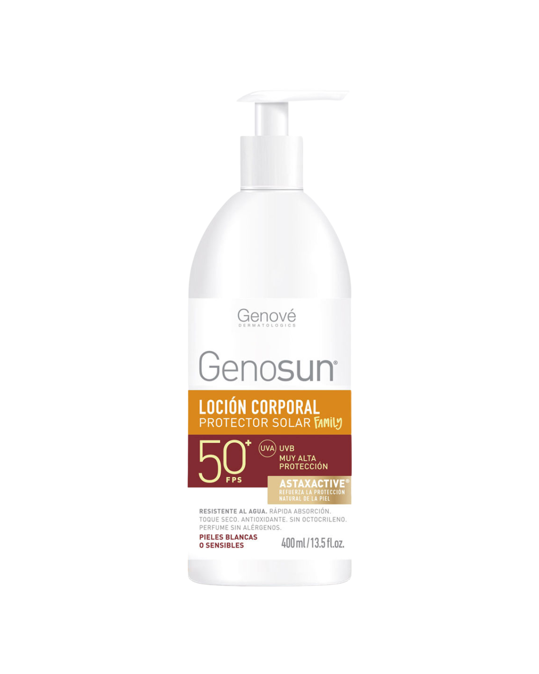 Genové Genosun Family SPF 50 Loción Fotoprotector Solar 400ml.