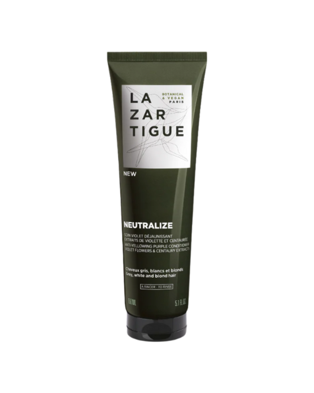 Lazartigue Acondicionador Neutralize 150ml Cabellos Grises, Blancos y Rubios Quedan Suaves y Luminosos.