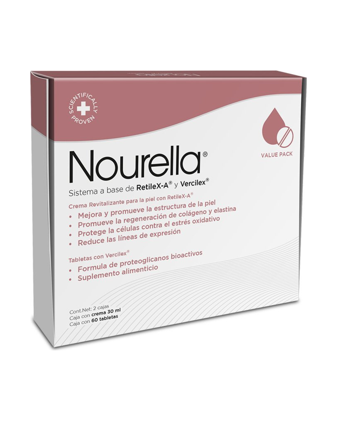 Nourella (Kit) Sistema RetileX-A y Vercilex 30 ml / 60 Tab.
