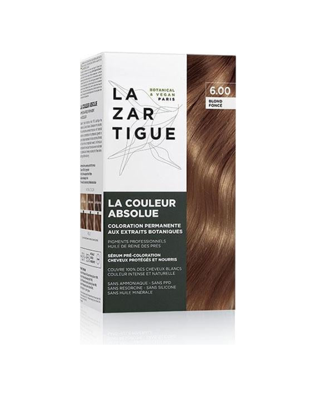 Lazartigue Kit Permanent Haircolour With Botanical Extracts 6.0 Dark Blond