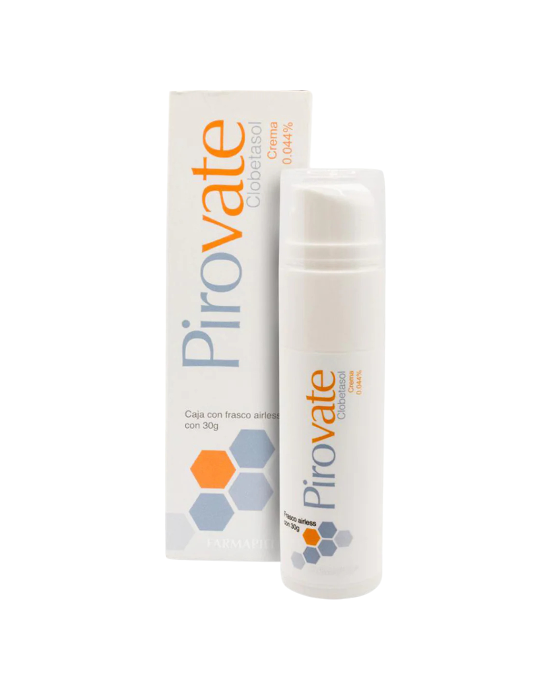 Pirovate Clobetasol Crema 0.044% Frasco Airless con 30g