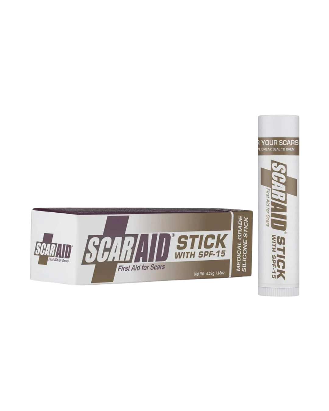 Scar Aid SPF 15 Stick de Silicona Grado Médico Tratamiento de Cicatrices