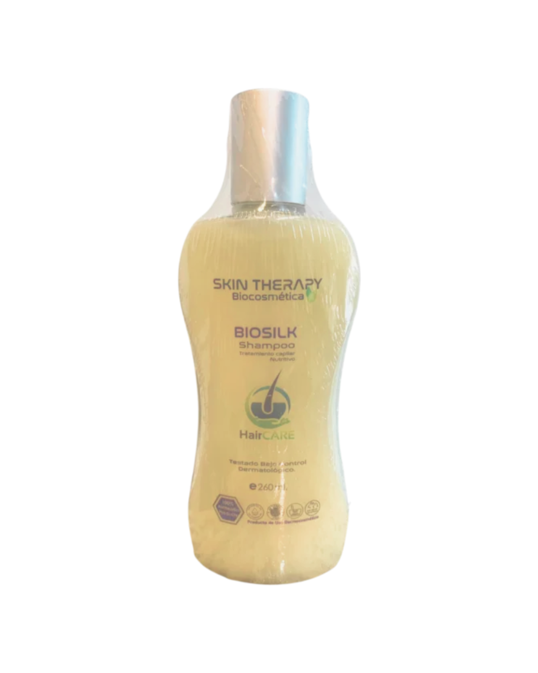 Skin Therapy Biosilk Shampoo 260ml Brillo, Vitalidad y Sedosodad Capilar