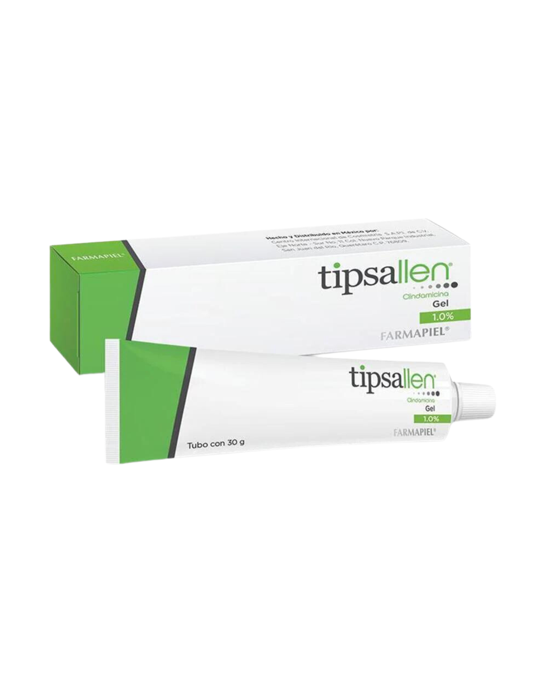 Tipsallen Gel Clindamicina 1.0% Tratamiento del Acné. 30g