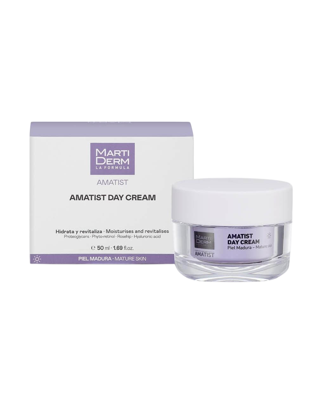 MartiDerm Amatist Day Cream 50 ml Crema Ligera de Día Hidratante y Revitalizante