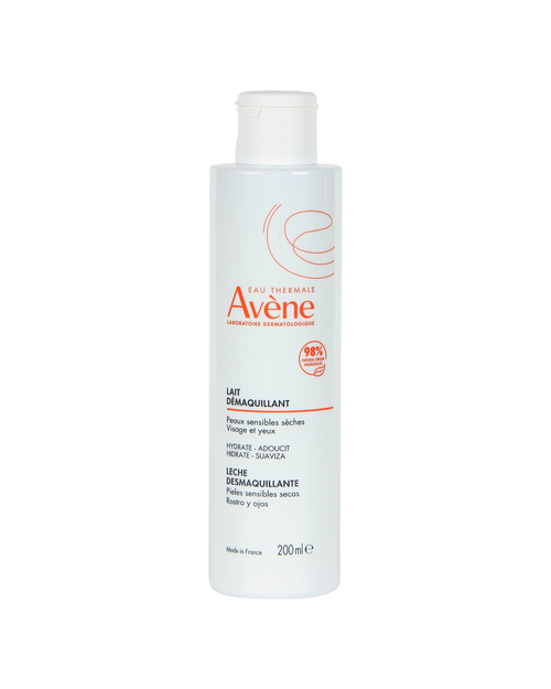 Avene Leche Desmaquillante Pieles Sensibles, Secas y Muy Secas 200 ml