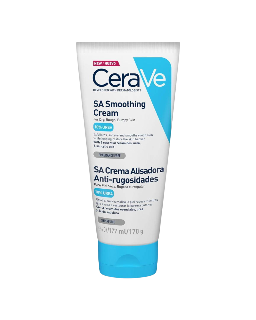 CeraVe SA Crema Alisadora Anti-Rugosidades Urea 10% 177ml.