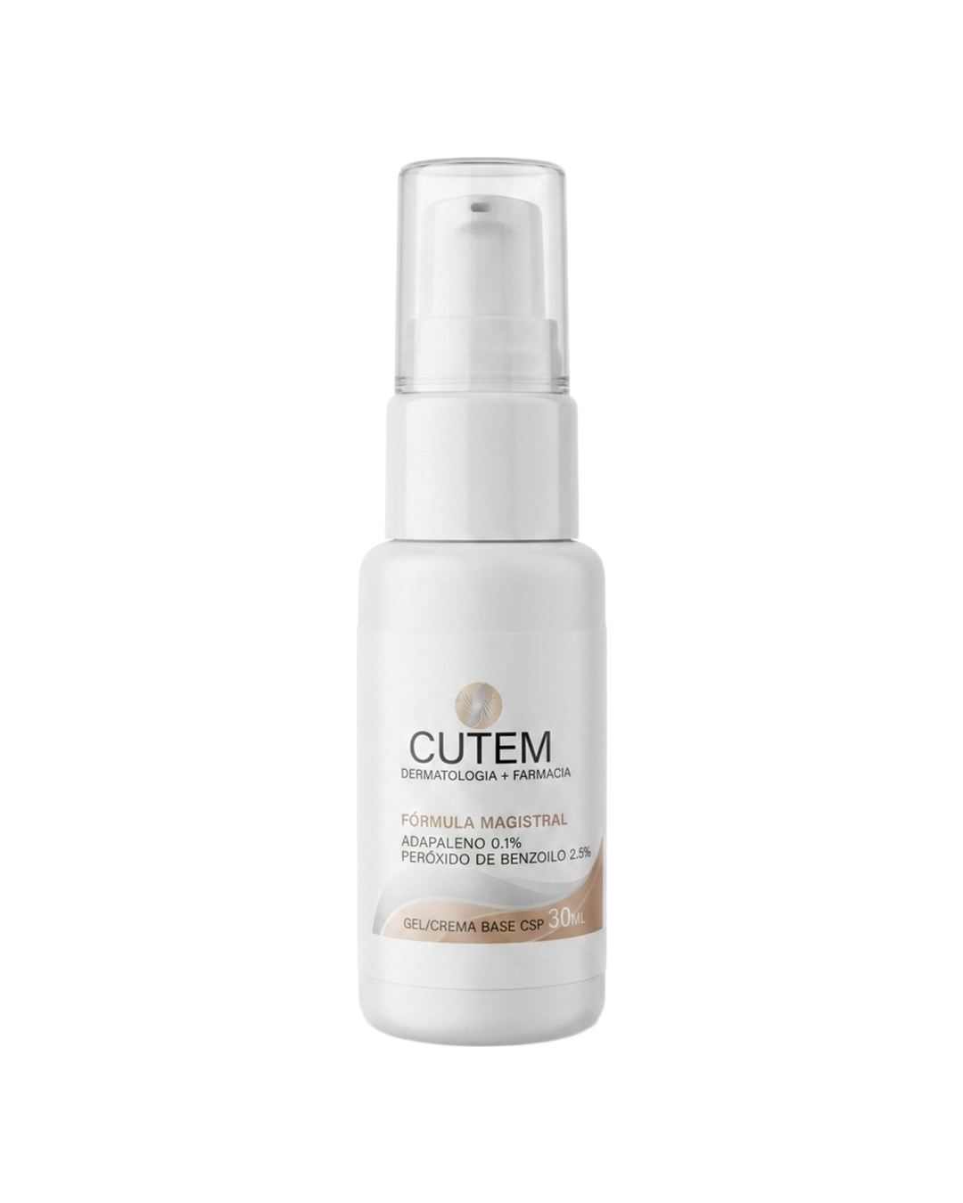 CUTEM Adapaleno 0.1% Peróxido de Benzoílo 2.5% Gel/Crema Base Csp 30 ml