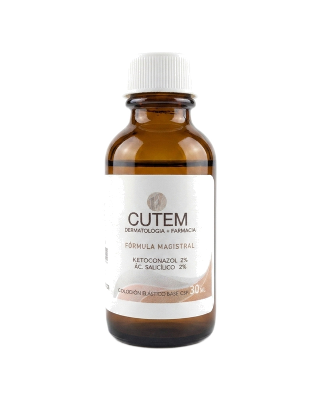 CUTEM Tratamiento de Hongos en Uñas, Ketoconazol 2%, Ác. Salicílico 2% 30ml