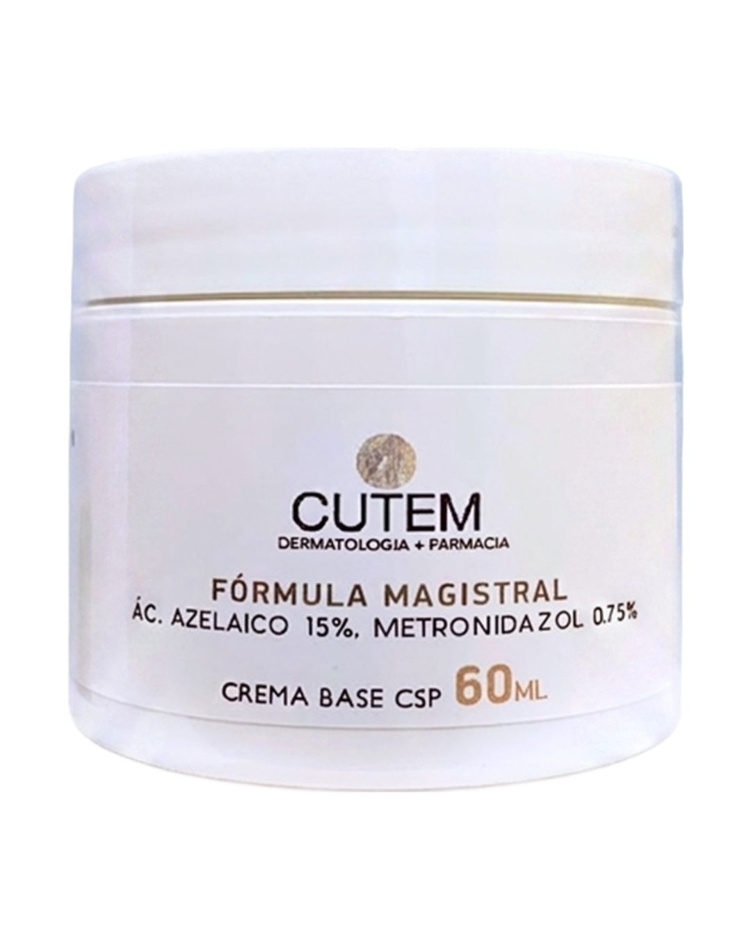 CUTEM Ac. Azelaico 15% Metronidazol 0.75 % 60 ml Tratamiento para Acné y Rosácea