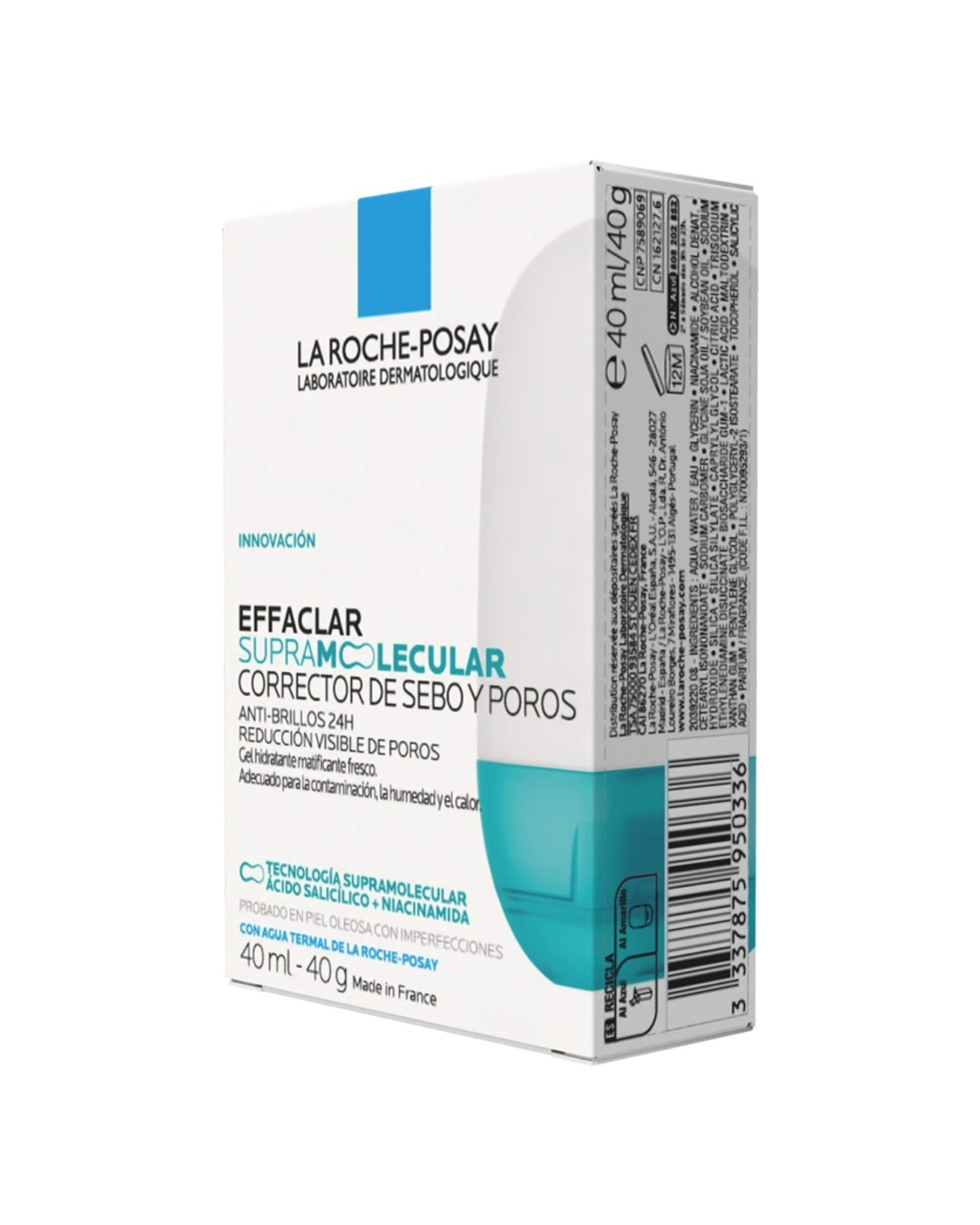 La Roche-Posay Effaclar Supramolecular Corrector de Sebo y Poros 40 ml