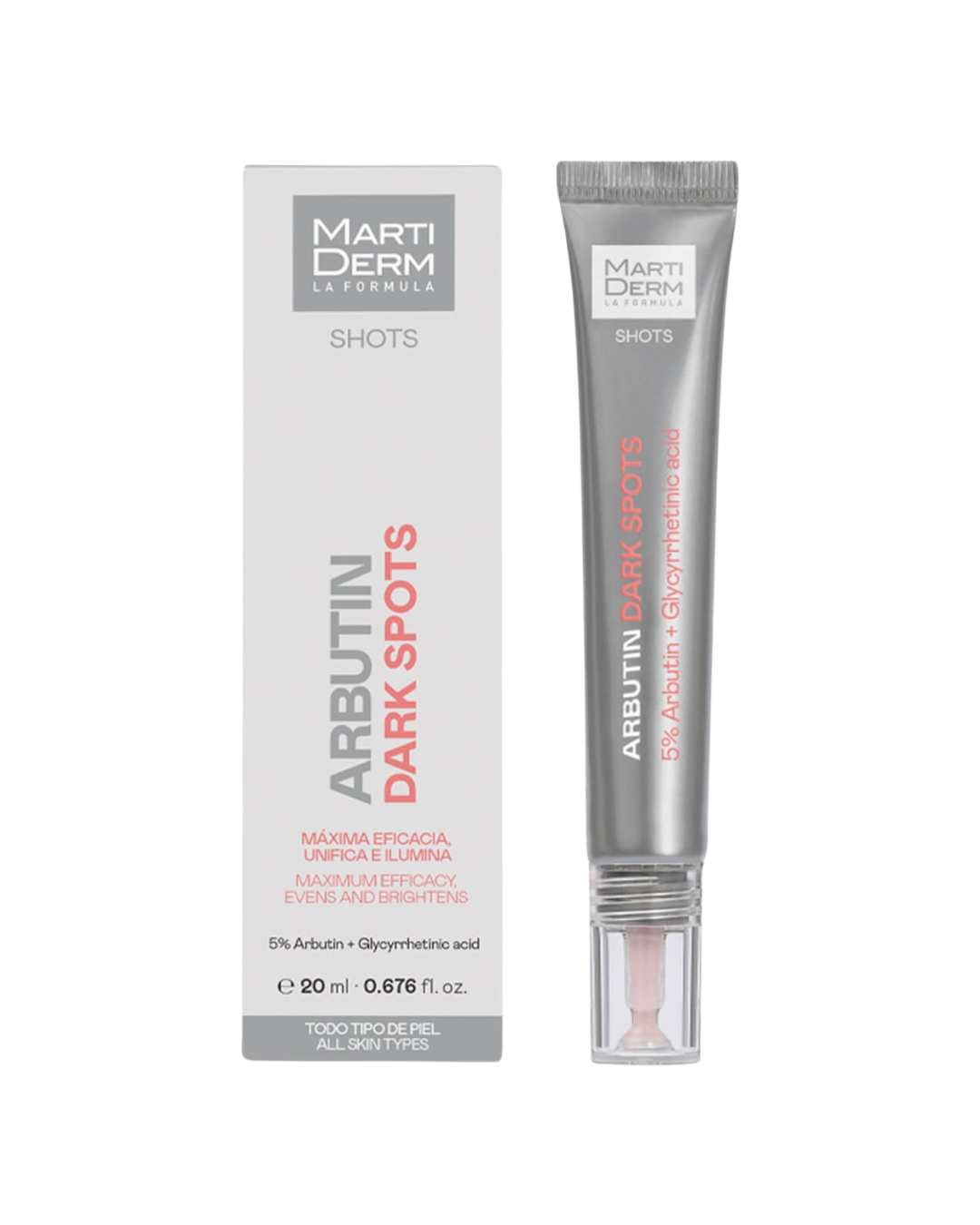 MartiDerm Arbutin Dark Spots 20 ml Suero Unificante y Reductor de Aparición de Manchas