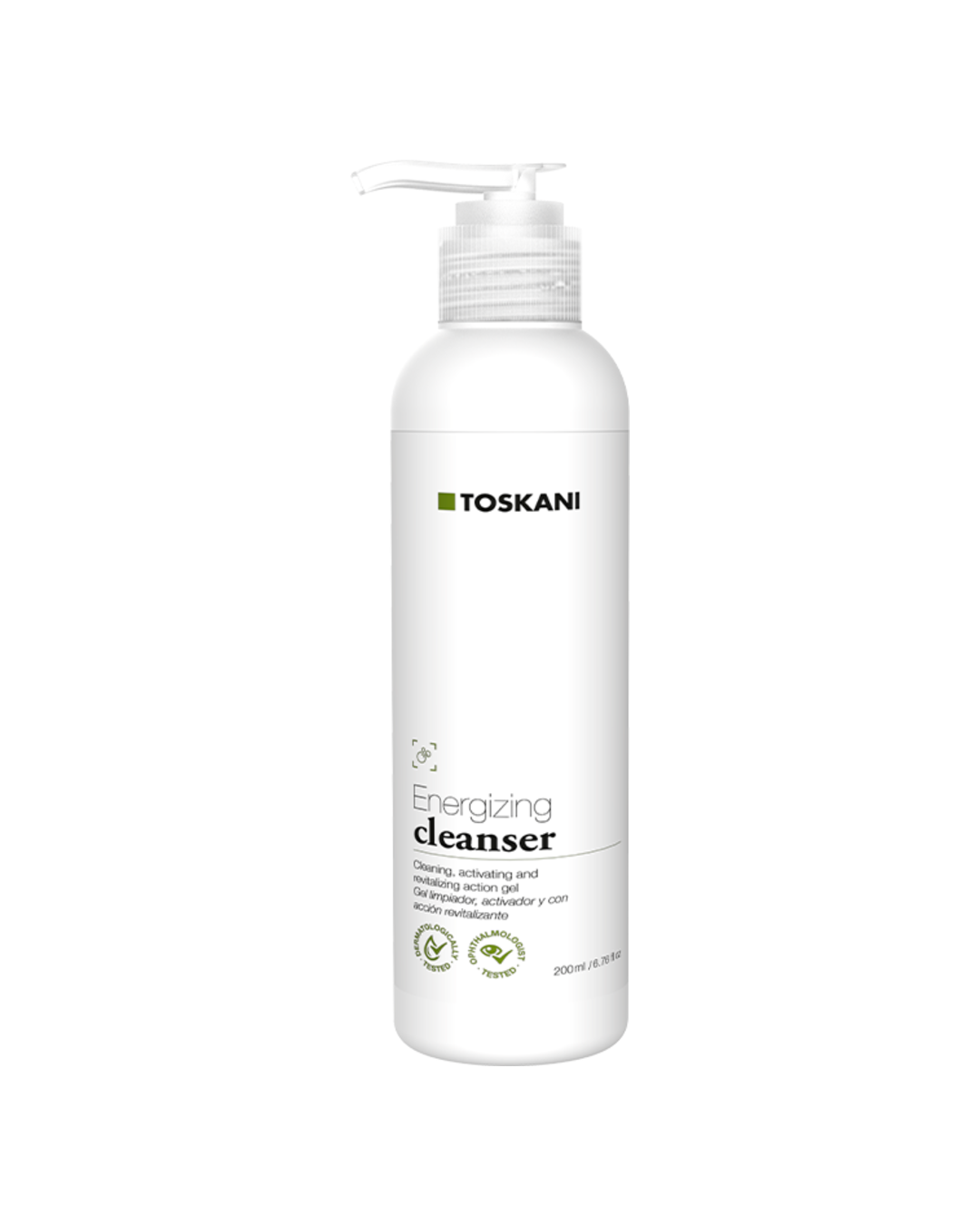 Toskani Energizing Cleanser, Gel Limpiador, Activador y con Acciòn Revitalizante 200 ml