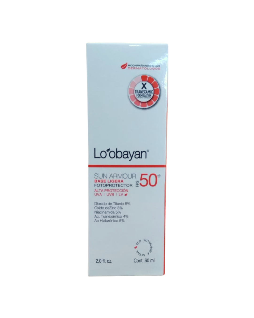 Loobayan Fotoprotector Despigmentante Pieles Sensibles FPS 50+ 60ml