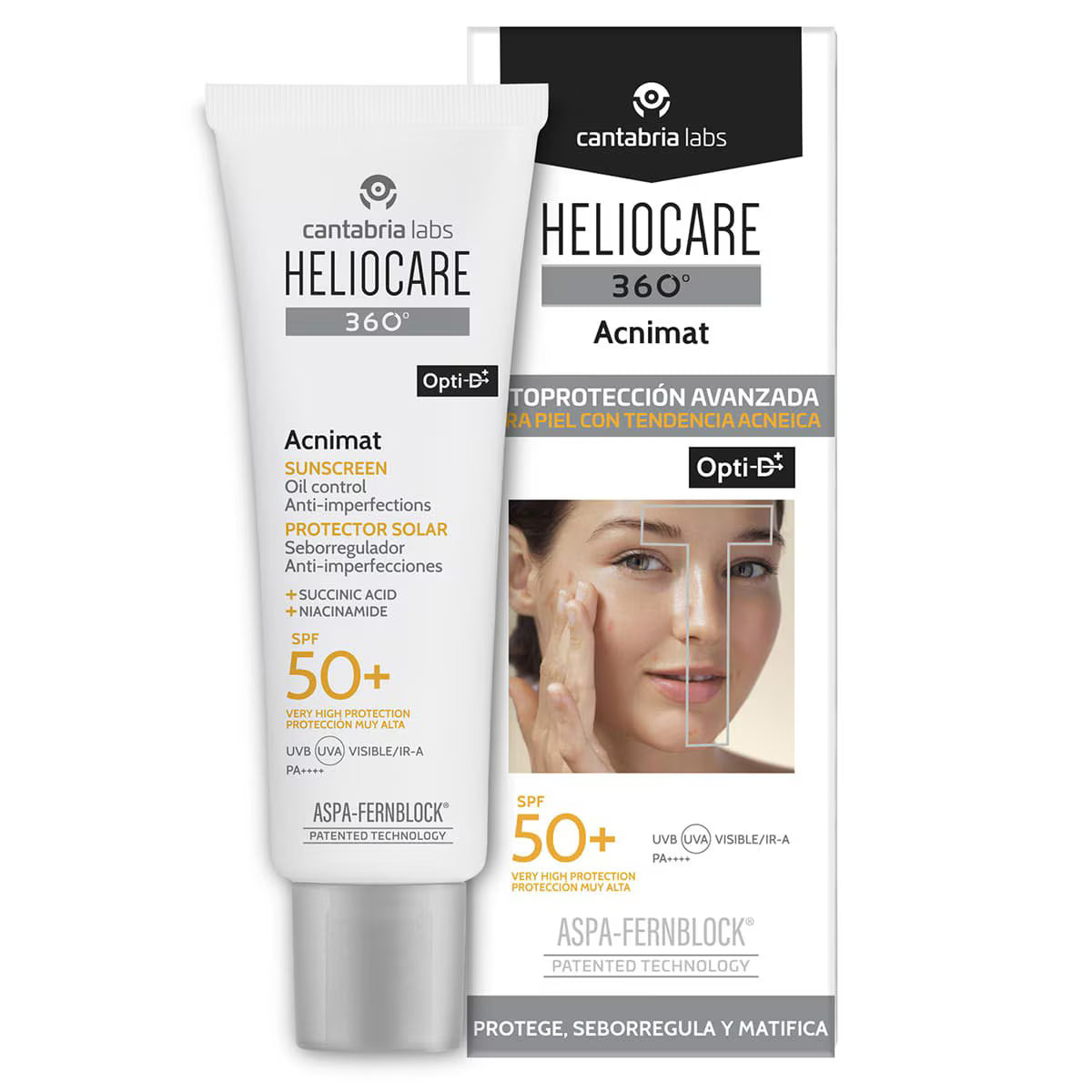 Protector Solar Heliocare 360° Acnimat Fps 50+ 50 Ml