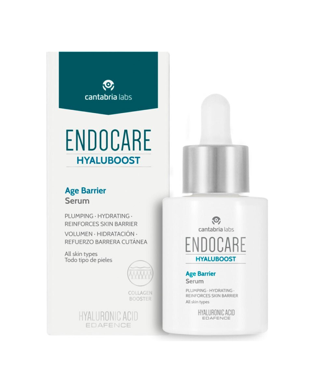 Endocare Hyaluboost Age Barrier Serum, Suero Ultra Hidratante Anti-Edad 30ml.