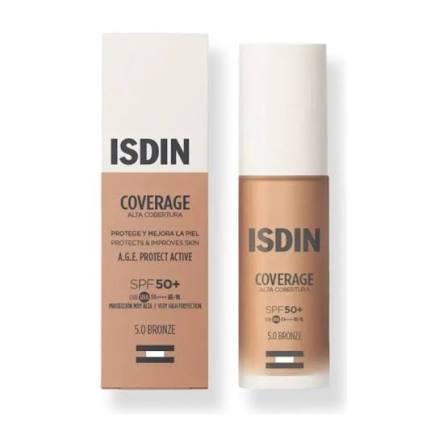Isdin FP Coverage 5 Bronze Fotoprotector Facial Con Color SPF 50+ 30 ml