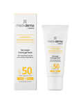 Medi+Derma Sunscreen Fotoprotector Crema Gel Facial 30ml