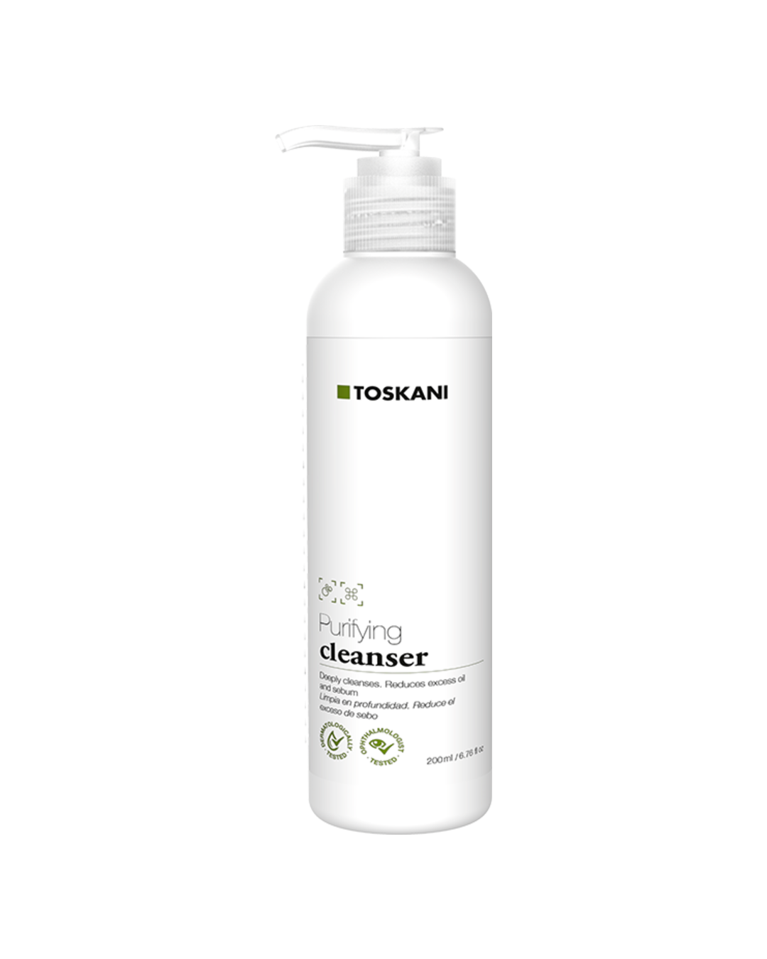 Toskani Purifying Cleanser, Limpia en Profundidad y Reduce el Exceso de Sebo 200 ml